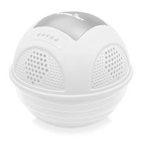 Portable Waterproof Floating Pool Speaker - Outdoor Wireless Bluetooth Compatible Rechargeable Battery Powered Shower loud Speaker System - USB Charger - iPod Android iPhone - Pyle PWR90DWT (White)