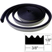 TACO METALS TACO Weather Seal - 10'L x ⅛"H x ⅜"W - Black / V30-0113B10-1 /