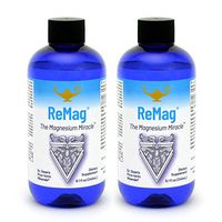 RnA ReSet - ReMag High Absorption Magnesium Liquid, Experience The Magnesium Miracle, 96 Servings, Magnesium Chloride - by Dr. Carolyn Dean (2-Pack)