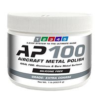 AP100 Aircraft Metal Polish (1lb) - Extra Coarse - for Airplane Aluminum & Bare Metal Surfaces, Brightwork, Meets Boeing & Airbus Requirements