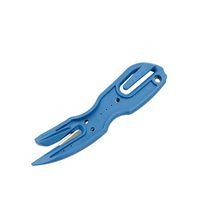 Weite Portable Christmas Sliding Wrapping Paper Cutter, Cuts Perfect Line Every Single Time Wrapping Paper Roll Cutter Easy Safe Cutter Tool (Sky Blue)