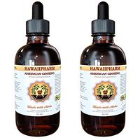 American Ginseng Liquid Extract, Ginseng (Panax Quinquefolius) Dried Root Tincture Supplement 2x2 oz
