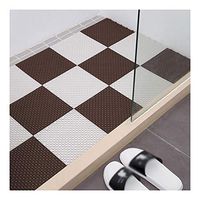 GHHZZQ Bathtub Mats Splice Non-Slip Environmental Protection TPR Foot Pad Household Balcony Bathtub Floor, 7 Colors, 1.2 cm Thick, 26x26cm, 6 Pieces (Color : F, Size : 36-Tiles)