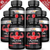 (4-Pack) Stamiron Ultra Testosterone & Nitric Oxide Boost for Men Complete Test Boost for Enhanced Drive, Energy, Strength, Stamina, and Focus Male Boost Testosterone Supplement 90 Capsules