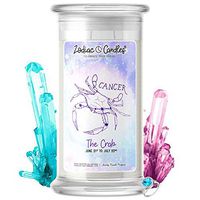 Cancer | Zodiac Star Signs Jewelry Candle 21oz | Surprise Prize Valued at $15 - $7,500 Inside | Choose From 30+ Scents | Chocolate Chip Cookies | Ring (Size 7)