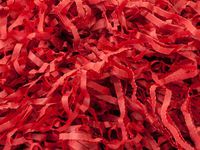 4oz Bag Scarlet RED Gift Basket Shred Shredded Tissue Paper Filler Display Bedding nfLG -31