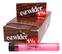 E-Z Wider Rolling Paper 1 1/2 (24 Packs/Full Box) with Rolling Paper Depot KewlTube