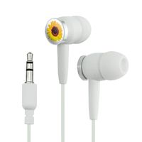 Sunflower Shower Novelty in-Ear Earbud Headphones - White