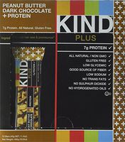 KIND PLUS Peanut Butter Dark Chocolate + Protein Bars, 1.4 oz, (12 pack)