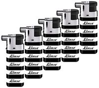 5 Pack of Linse Dual Mode Pipe & Cigar Lighters 1350K
