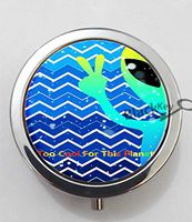 BlackKey Too Cool For This Planet 3-Compartment Decorative Pocket Gift Box Case Organizer for Pill, Color 1 -1207