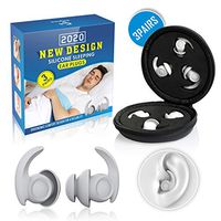 Noise Reduction Ear Plugs for Sleeping, Eargrace 3 Pairs of Different Sizes Ear Plugs, Ultra Comfortable Silicone Reusable Ear Plugs for Sleeping, Snoring and Hearing Protection