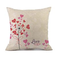 Snowfoller Happy Valentines Day Red Lips Skull Pillow Cases Linen Sofa Cushion Cover Home Decor Pillow Case (C)