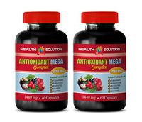 Weight Loss Appetite suppressant Pills - ANTIOXIDANT MEGA Complex 1440 MG - Resveratrol Supplement antioxidant - 2 Bottles 120 Capsules