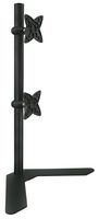 Mount-It! Dual Monitor Stand Free Standing Desk Mount Adjustable Height for 13, 17, 20, 24, 27 Inch Computer Monitor Screens, VESA 75x75 and 100x100, Black (MI-758)