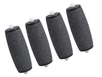 DiscoveryHealth(TM) Pedi Rollers Compatible with Amope Pedi Perfect Electronic Pedicure & Scholl Velvet Smooth Express Pedi Foot Files, pack of 4