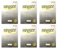 Nuri Krazy Night White Best Fast Acting Long Lasting Male Enhancing Pills (6 Pills)