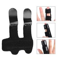 Finger Splint Support Brace, Adjustable Fixing Belt Built-in Aluminium for Finger Straightening Tendon Release & Pain Relief