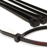 14 Black Cable Ties Heavy Duty 50lb Long Industrial Wire Zip Ties by Cable Ties