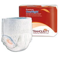 Tranquility Premium Overnight Disposable Underwear - X-Large - 48 - 66 Inches - 14 Count