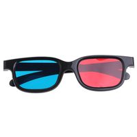 ForHe 1 Pair Anaglyph Red and Blue 3D Glasses 0.2mm for Movie Game DVD Video TV Theater Glasses