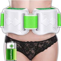 NSST Electric Vibration Massage Belt Wireless Rechargeable Fitness Machine Lazy Slimming Weight Loss Massage Belt Thin Belly Stovepipe,Green