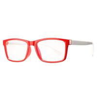 COASION Kids Blue Light Blocking Glasses Soft Square Computer Gaming Eyeglasses Frames for Girls Boys Age 2-10 (Red)