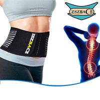 Lower Lumbar Support Back Support Back Brace Belt, Dual Adjustable Straps and Breathable Mesh Panels for Back Pain Relief (XXL: Waist Length fits 43"-53", Black)