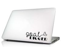 Goal Digger with Heart Cute Laptop Decal Vinyl MacBook Skin Sticker Saying Lettering Religious Art Die-Cut (no Background Color)