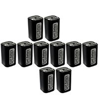 10x Exell Custom 4.8V 1000mAh NiCd 4xAA Square Battery Pack with Tabs
