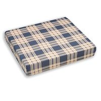 Egg Crate Foam Wheelchair Cushion, Plaid Cover - 4 Inch Thick - Helps Distribute Weight, Medical Grade Comfort, Reduce and Prevent Pressure Sores - By Hermell Products