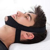 ARBAB'S Anti Snoring Chin Strap Devices [Adjustable] [USA]| Best Premium Simple Stop Snore Solution | Sleep Apnea | for Men and Women of All Ages | Jaw Strap Aid | Drooling | Better Sleep | Black