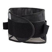 EUBUY Superelastic Breathable Adjustable Mesh Style Lumbar Lower Back Support Belt Exercise Brace,Lose Fat Band,Body Slimming Shaper Black M Size