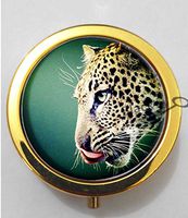 BlackKey Animal Leopard 3-Compartment Decorative Pocket Gift Box Case Organizer for Pill, Color 2 -1809