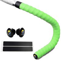 TOPCABIN Bicycle Bar Tape EVA Camouflage Series Comfort Road Bike Handlebar Tape Leather Bike Bar Tape with Bar End Plugs-2 Rolls (EVA Green)
