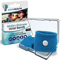 Keenhealth Motion Sickness Wristband - Wristbands for Nausea Relief - Natural Remedy for Sea or Motion Sickness - Anti Nausea Sea Bands for Adults and Children - 1 Pair