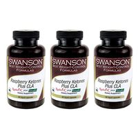Swanson Raspberry Ketones Plus Cla 90 Liq Capsules (3 Pack)
