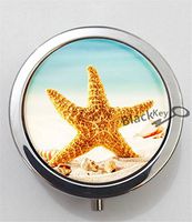 BlackKey Starfish 3-Compartment Decorative Pocket Gift Box Case Organizer for Pill, Color 1 -2191