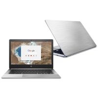 MightySkins Skin Compatible with HP Chromebook 13 G1 13.3" (2018) - Cold Steel | Protective, Durable, and Unique Vinyl Decal wrap Cover | Easy to Apply, Remove, and Change Styles | Made in The USA