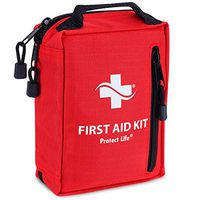 First Aid Kit – Emergency Survival Kit for Outdoors - Small First Aid Kit with Labelled Pockets for Camping, Hiking, Backpacking, Travel, Car, Cycling