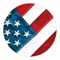 Creative Converting 8 Count Paper Dinner Plates, Red, White and True