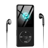 Aigital Music Player MP3 Built-in 8GB Memory 1.8'' HD Screen HiFi Lossless Sound MP3 Video Player with FM Radio/E-Book/Game, Support Up to 128GB - Black (Include Earphones)