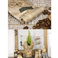 Party DIY Decorations - 52x75cm Wrapping Paper Vintage Spaper Gift Wrap Artware Packing Package Christmas Kraft Random Color - Vintage Wrapping Flowers Cups Napkins Suitcase Christmas Botanical P