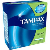 Tampax Super, 20 Tampons each (Pack of 2)  