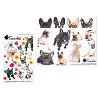French Bulldog Sticker 2 designs Kawaii Dogs for paper craft agenda or Luggage decoration
