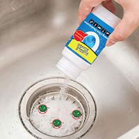 Sdoveb Toilet Bowl Cleaner, Toilet Tank and Bathroom Cleaning System, Drainage Pipes Sink Cleaning Deodorizer, Home Bathtub Sewer Drain Outlet Fast Foaming Cleaner (80ml)