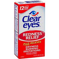 Clear Eyes Redness Relief Drops 0.50 oz (Pack of 7)