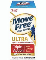 Move Free Type II Collagen, Boron & HA Ultra Triple Action Tablets, Move Free (75 Count in A Bottle) 1 ea