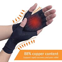 Copper Arthritis Compression Arthritis Gloves,88% Copper Content Comfortable Gloves For Pain Relief of RSI, Rheumatoid Arthritis Carpal Tunnel,Great for Joints When Sports, Housework,Computer Type