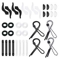 Sopplea 20 Pairs Eyeglass Accessories,4 Pairs Anti-Slip Glasses Ear Hook Grip,4 Pairs Eyewear Nose Pad,4 Pairs Silicone Glasses Ear Hook,4 Pairs Glasses Eyeglass Leg,4 Pairs Eyeglasses Straps Chain